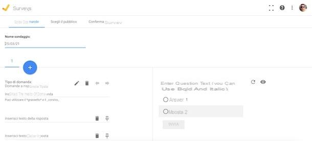 Cómo crear una encuesta de Google