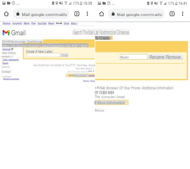 Como criar rótulos no Gmail