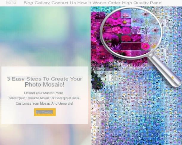 How to create a mosaic photo