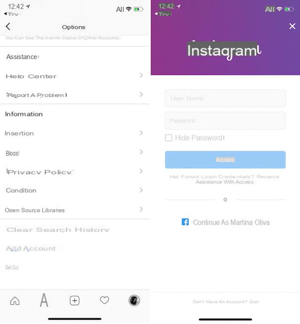 Como criar outra conta no Instagram