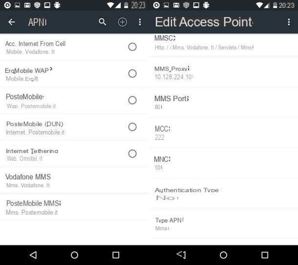 How to configure Vodafone MMS