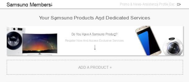 Como registrar um produto Samsung