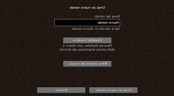 Comment créer un monde dans Minecraft