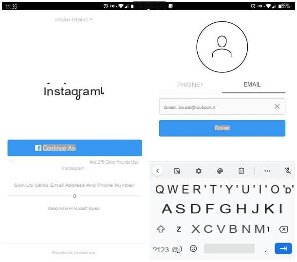 Como criar várias contas do Instagram com o mesmo e-mail