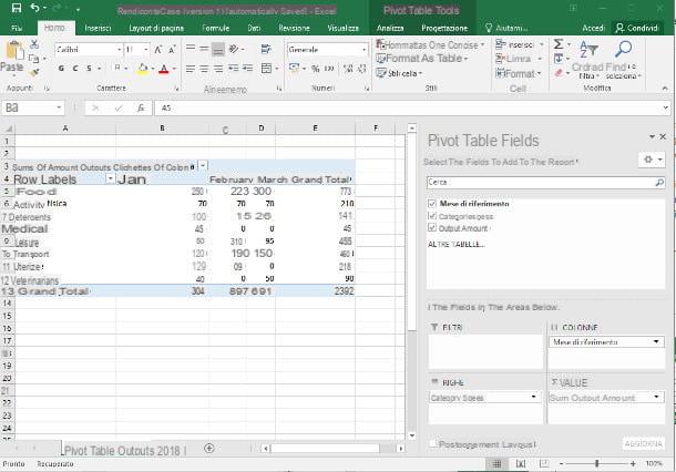 How to create a pivot table