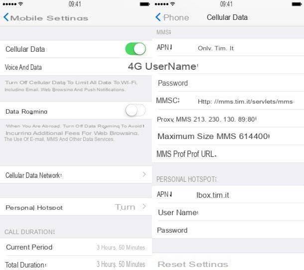 How to configure MMS TIM