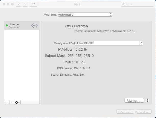 How will I configure Ethernet Rete