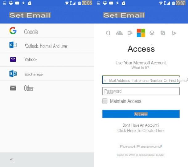 Cómo configurar Hotmail en Android