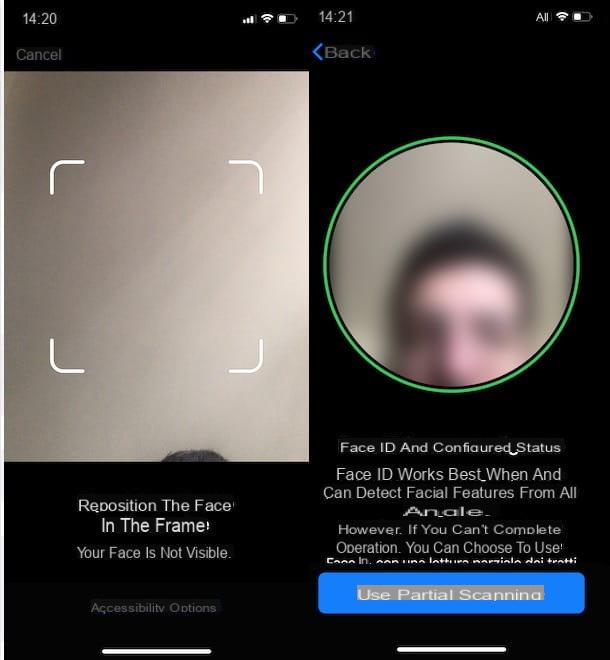 Como configurar o Face ID