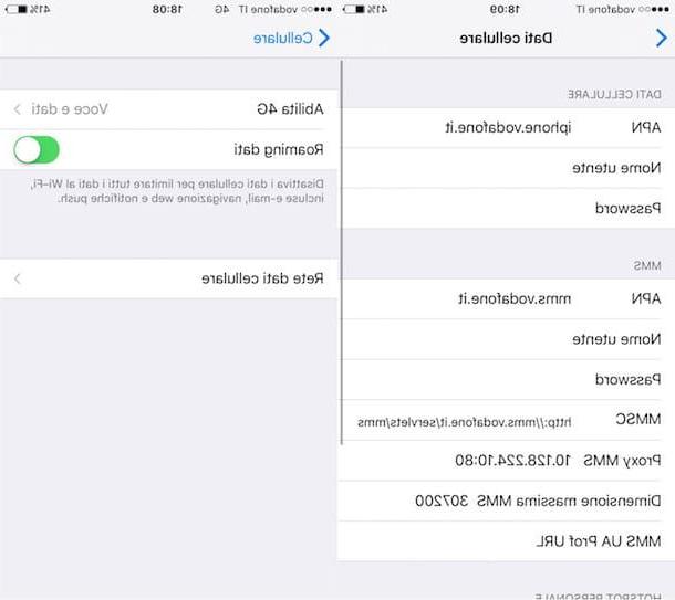 Comment configurer Vodafone APN