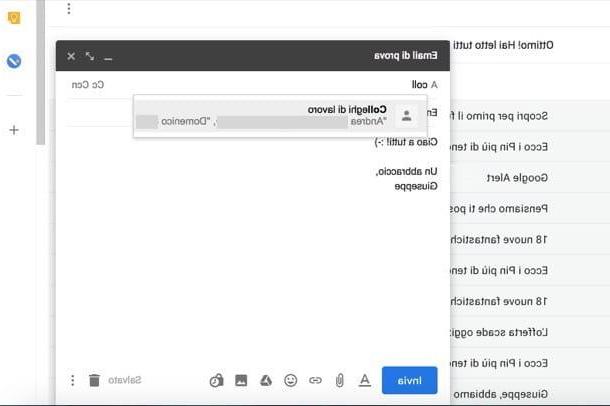 How to create a mailing list with Gmail