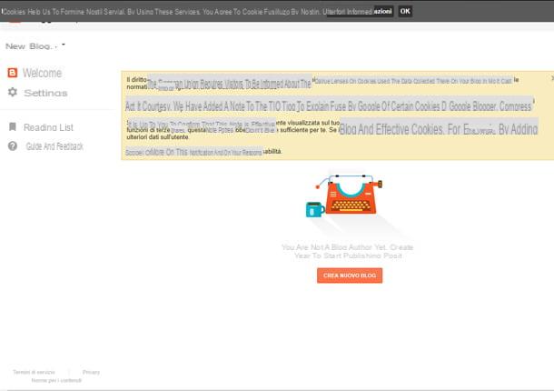 Como criar um Blogspot