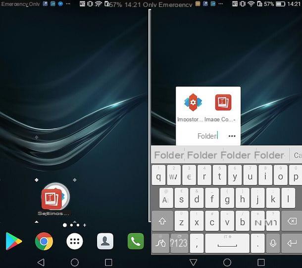 How to create folder on Huawei