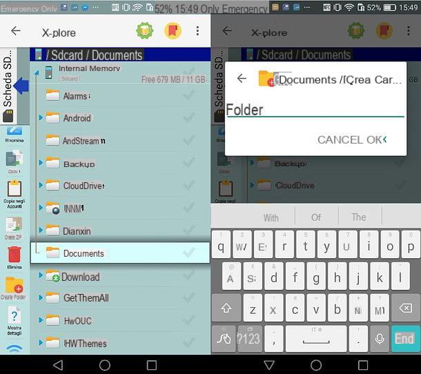 How to create folder on Huawei