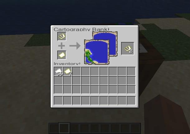 Comment faire une carte dans Minecraft