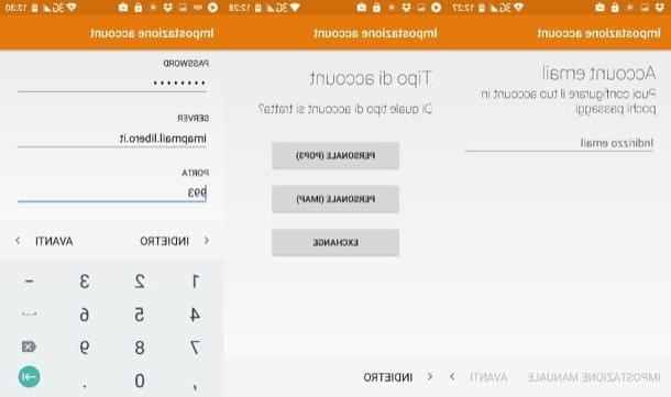 Cómo configurar el correo Libero en Android