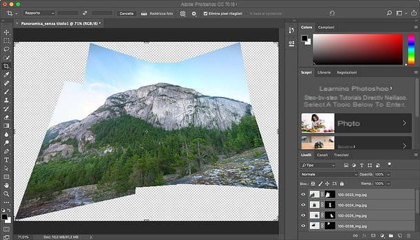 How to make panoramic photos with Photoshop