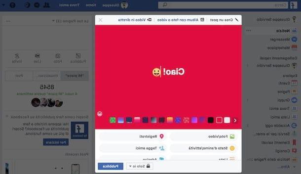 Cómo crear una publicación en Facebook