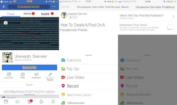 Cómo crear una publicación en Facebook