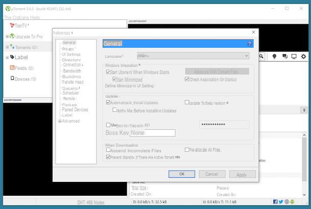 How to configure uTorrent