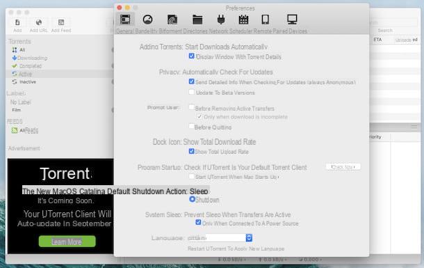 How to configure uTorrent