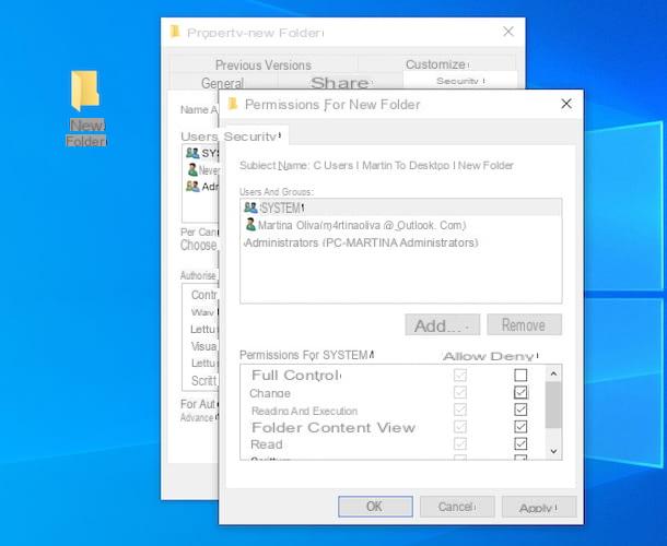 How to create a folder on the PC