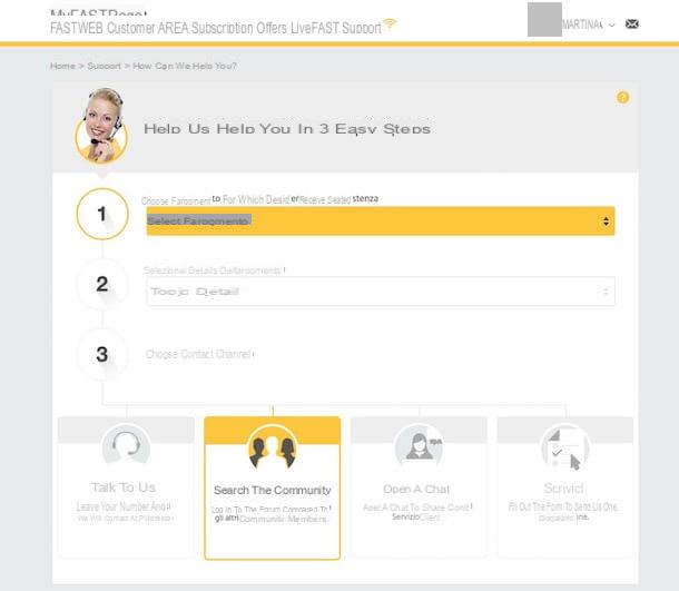 How to register Fastweb