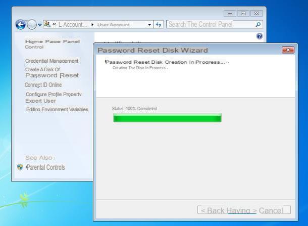 How to create a password reset disk