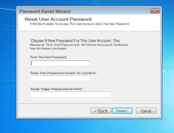 How to create a password reset disk