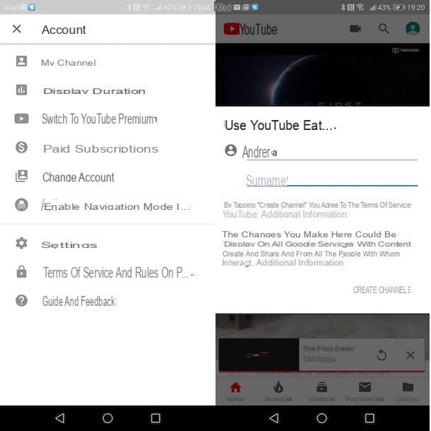 How to create YouTube account