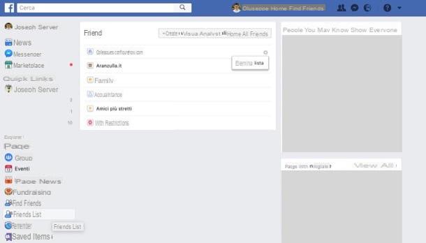 How to create Facebook friend lists