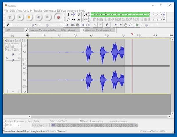 Program to record audio