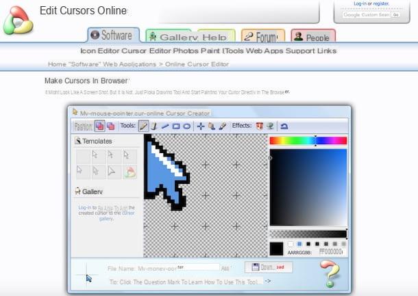 How to create a mouse cursor