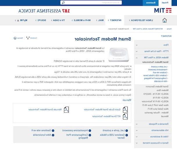 How to configure TIM modem