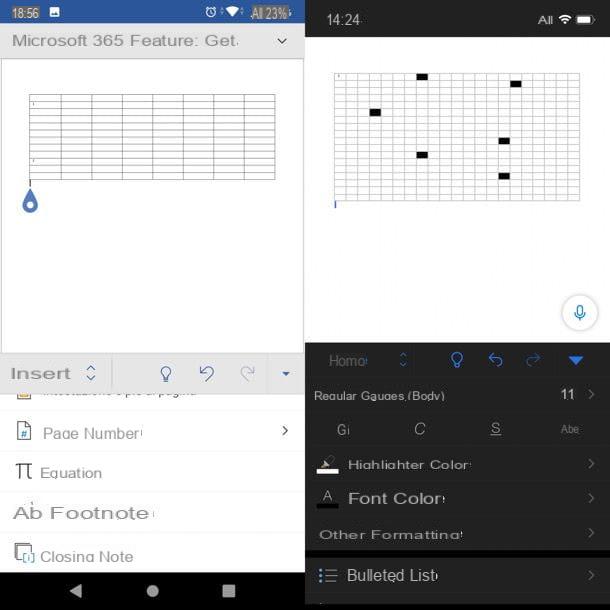 How to create a crossword puzzle in Word