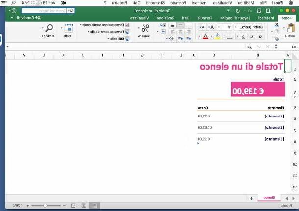 How to create an Excel sheet