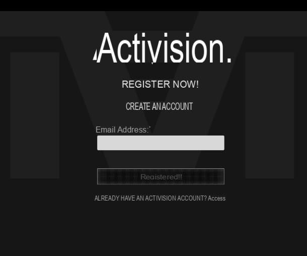 How to create an Activision account