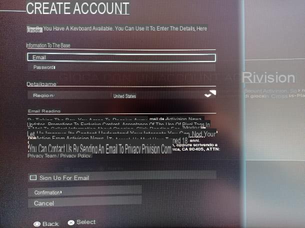 How to create an Activision account