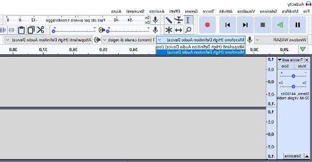 How to record with Audacity