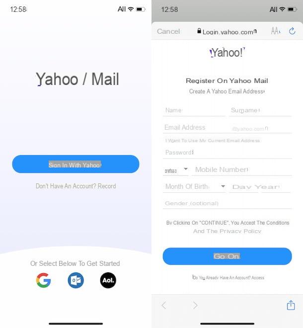 How to create Yahoo emails