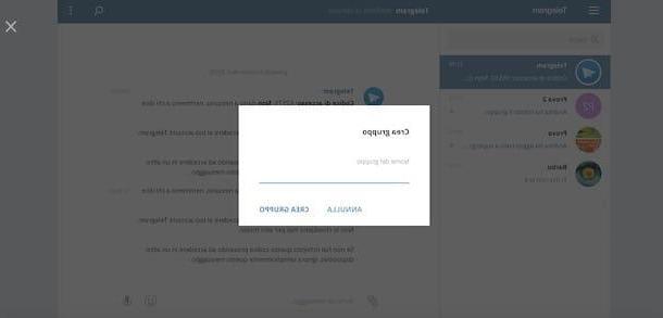 How to create a group on Telegram