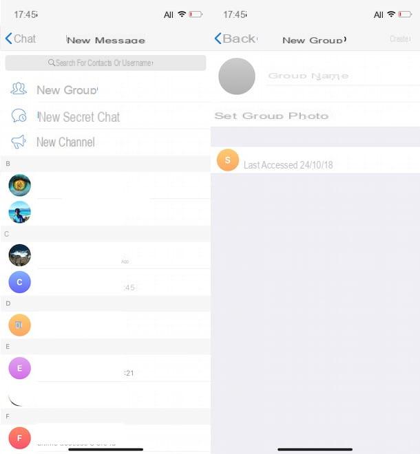 Cómo crear un grupo en Telegram