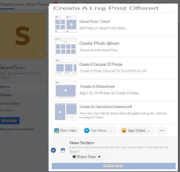 How to create a slideshow on Facebook