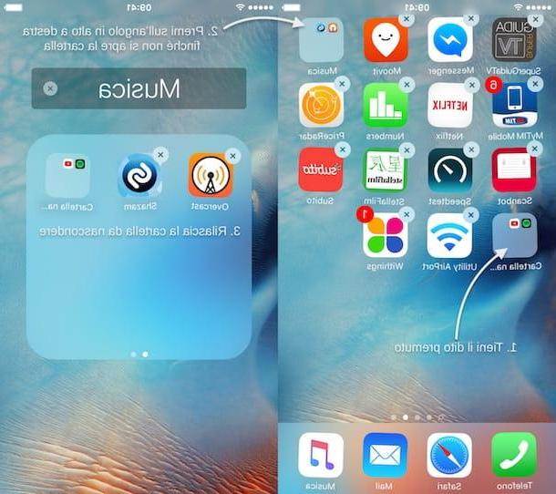 How to create iPhone folders