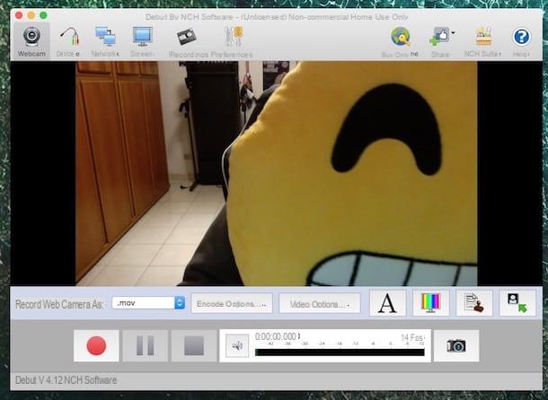 Como gravar vídeo com a webcam do Mac