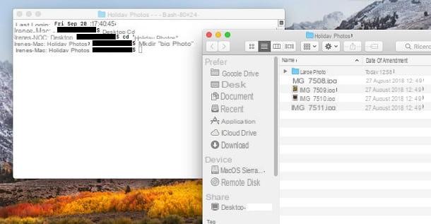 How to create a folder on Mac