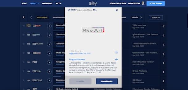 How to register on Sky