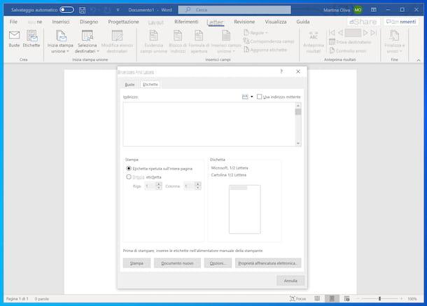 Cómo crear etiquetas con Word