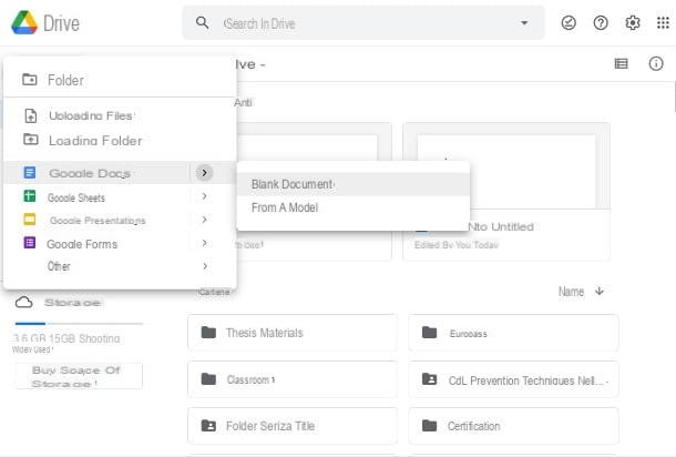 How to create a Google Doc