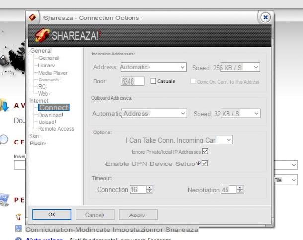 Shareaza: Download and configure Shareaza in town